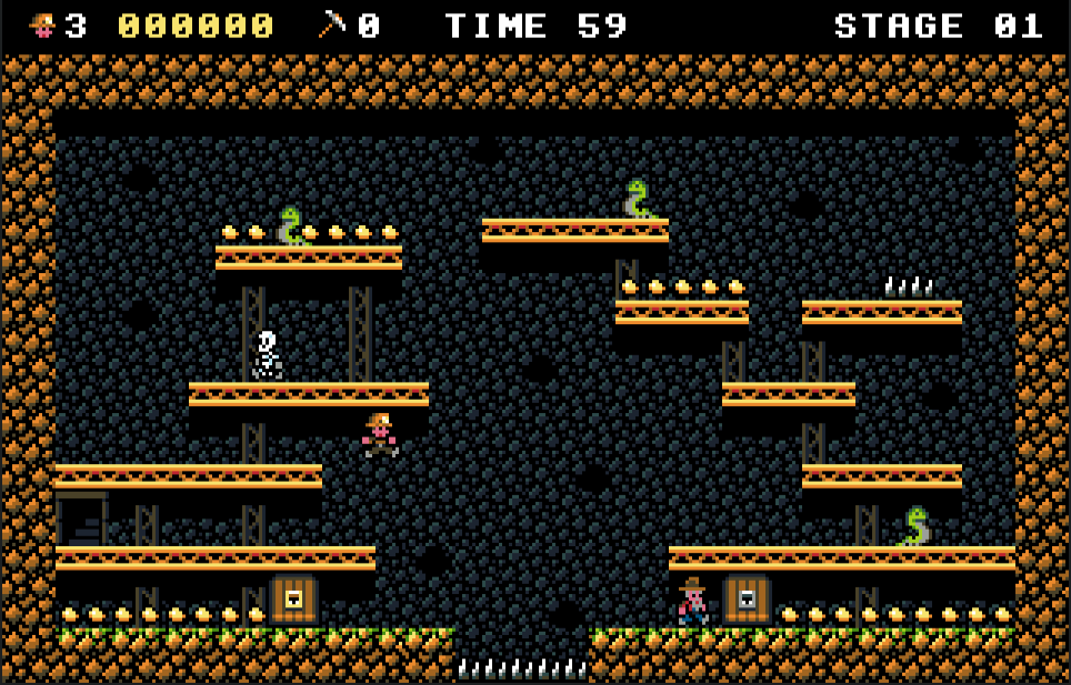 Screen of the in-game action in the test stage